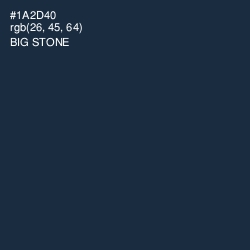 #1A2D40 - Big Stone Color Image